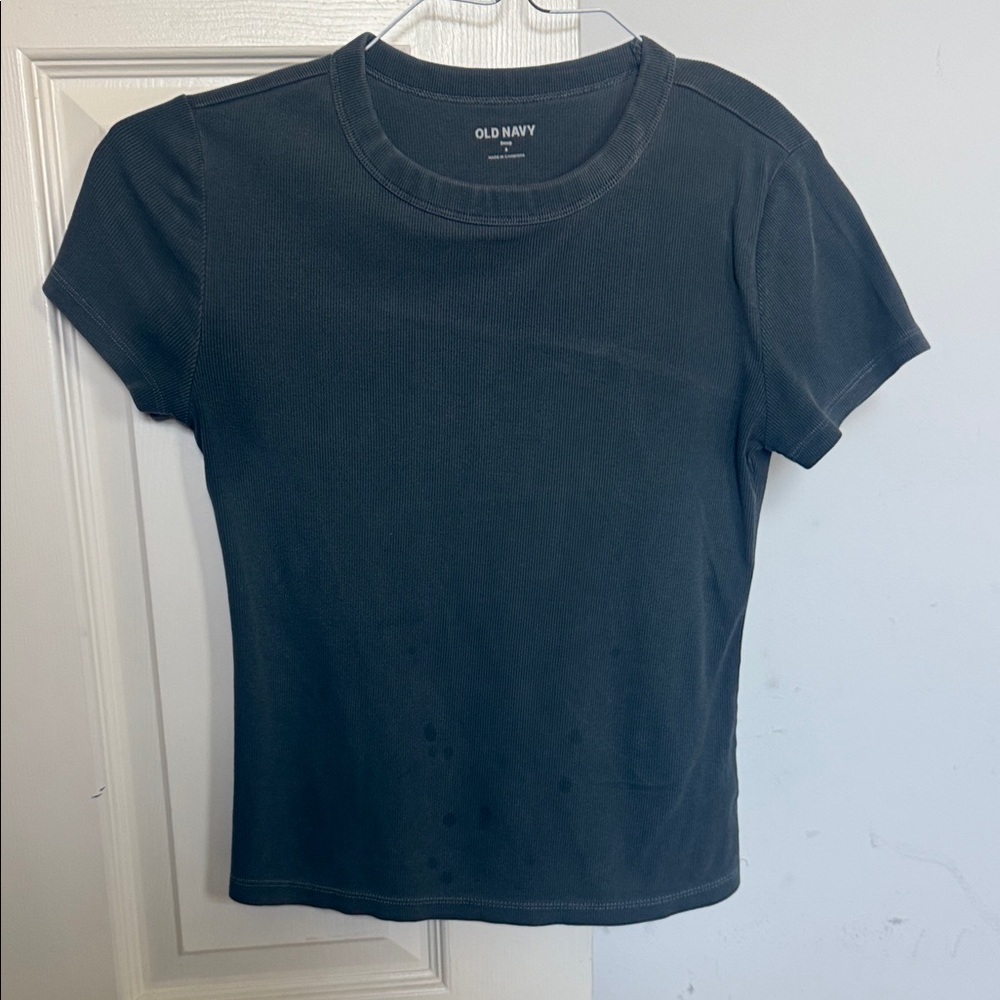 Old Navy Black Short Sleeve Crewneck Tee